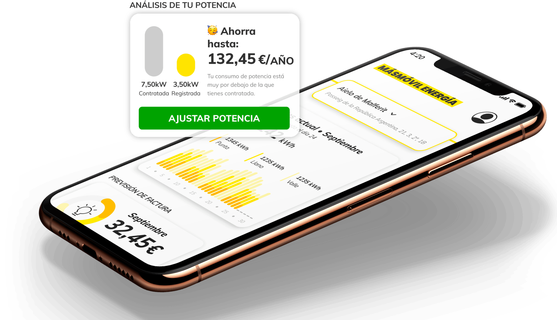 MASMOVIL ENERGÍA - Ahorrar en potencia es ahorrar en factura